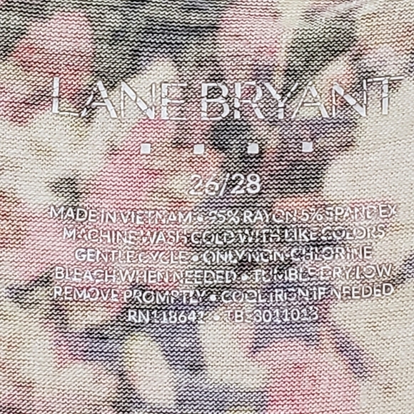 Lane Bryant (Lot Of 2) Sleeveless Tunic Tops Draped Neck Size 26/28 Black Pink - Picture 13 of 16